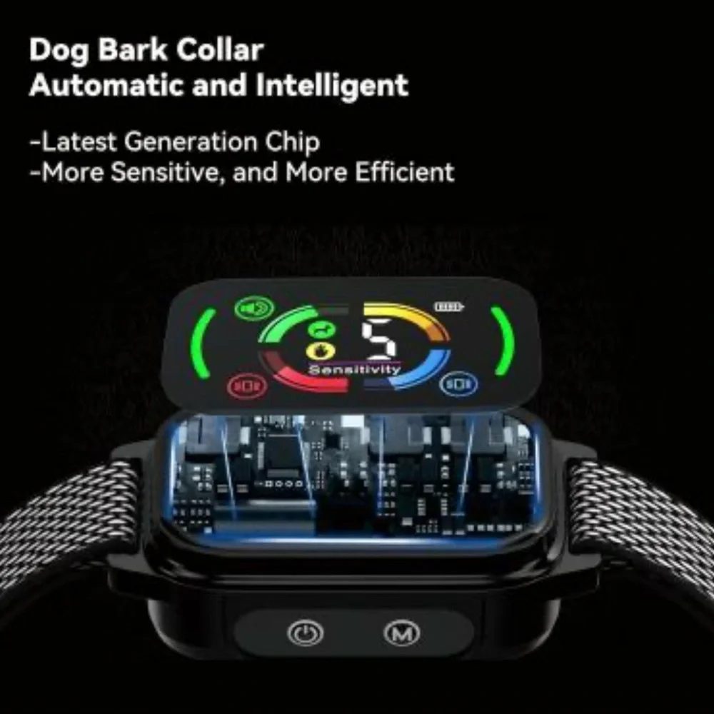 Beoankit $170 NWT Training Bark No Shock Collar Black Gray 2 Pack Adjustable OS